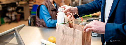 bolsa de papel para tiendas de ropa