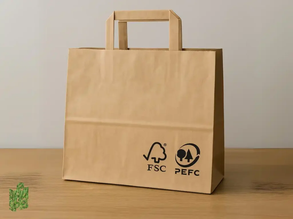 sacos de papel com certificações ecológicas