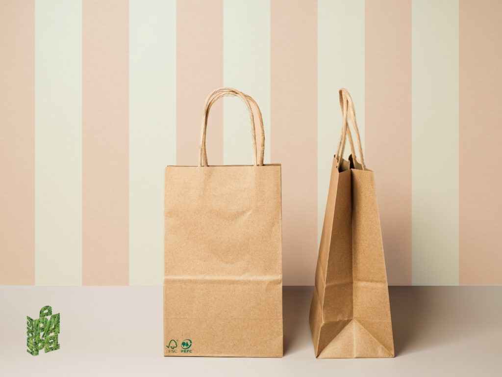 design ecológico nos sacos de papel