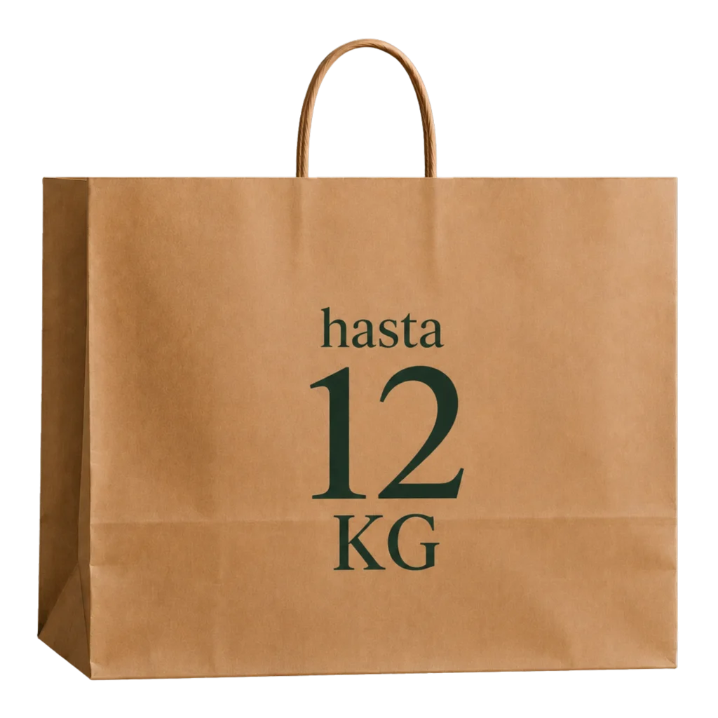 Bolsa de papel con capacidad de 12 kg